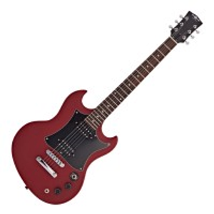 Brooklyn Electric Guitar by Gear4music, Red
