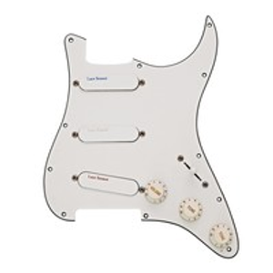 Lace Sensor Blue/Silver/Red Loaded Pickguard SSS, White