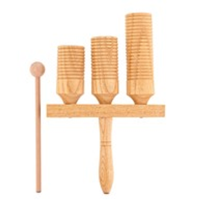 3 Tone Wooden Agogo by Gear4music