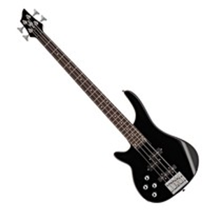 Chicago Left Handed Bass Guitar by Gear4music, Black