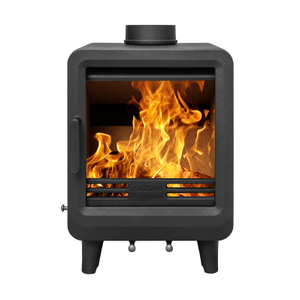 Mazona Heatwave 5kW Multifuel Woodburning Stove, Freestanding Eco Design Approved, Defra Approved