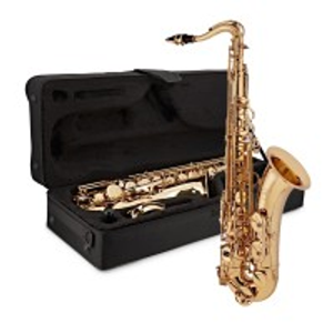 Rosedale Professional Tenor Saxophone by Gear4music, Gold
