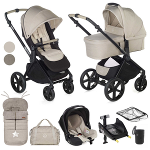 Jane Muum 4 Stroller + Sweet Carrycot + Koos iSize Car Seat - 10 Piece Travel System Bundle