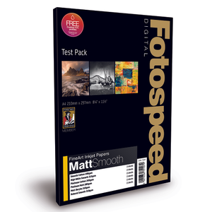 Fotospeed Fine Art Matt Smooth A4 Test Pack