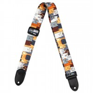 Flight Polyester Ukulele Strap, Cats