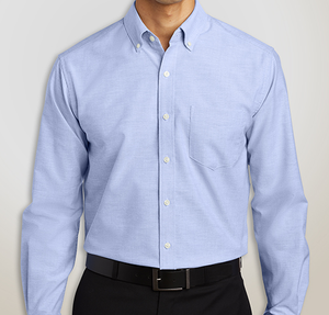 Port Authority SuperPro Oxford Dress Shirt - Oxford Blue