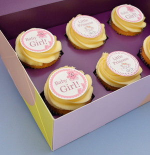Vanilla Baby Girl Cupcakes