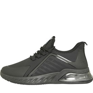 Crosshatch Mens Clarington Trainers Black/Blue