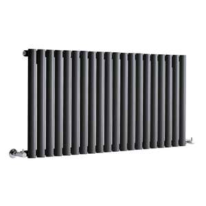 Milano Aruba - Horizontal Designer Radiator - Single Panel - 600mm x 1180mm - Anthracite