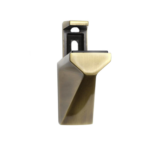 Wood or Glass Adj 7-42 mm Shelf Bracket 81 mm Antique Brass Finish