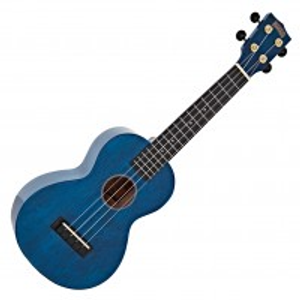 Mahalo Hano Concert Ukulele, Trans Blue Finish