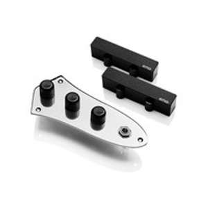 EMG J System Bass Pickup, Black, With Control Plate