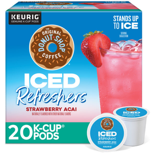 The Original Donut Shop Strawberry Açaí Iced Refreshers K-Cups – 20 Count (SPECIAL)