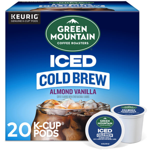 Green Mountain Almond Vanilla Iced Cold Brew K-Cups – 20 Count (SPECIAL)