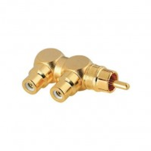 AudioQuest Hard Male RCA To 2 Female RCA Adapter