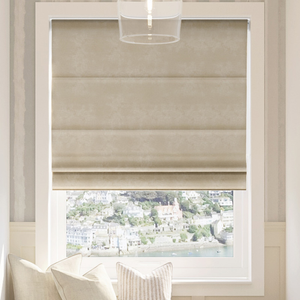 Florence Faux Suede, Mink Brown - Roman Blind