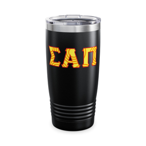 Sigma Alpha Pi - Ringneck Tumbler, 20oz - Yellow/Black