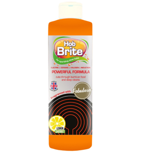 Homecare Hob Brite Anti-Bacterial Hob Cleaner 250ml – Powerful Burnt-On Food Remover for Ceramic, Halogen, Electric and Induction Hobs