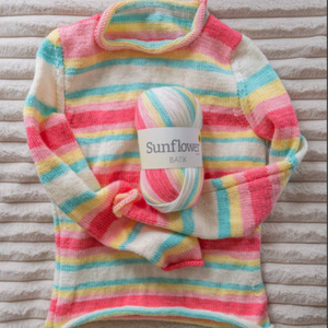 Classic Ladies Jumper in Sunflower Yarns Batik