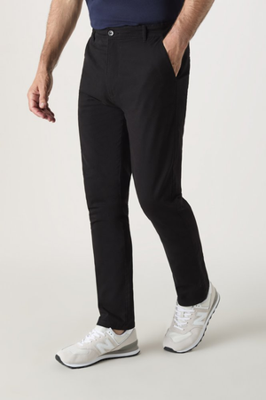 So Denim Adam Men's Slim Stretch Chino Trousers Regular Length, Black