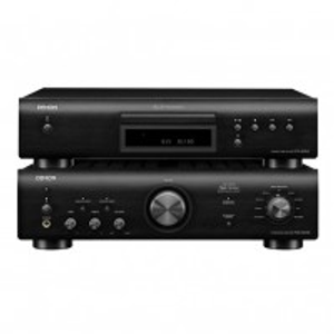 Denon PMA-600NE Amp & DCD-600NE CD Player Hi-Fi Package, Black
