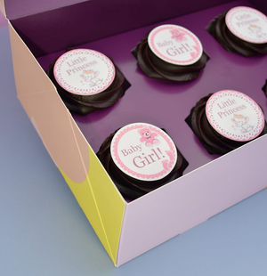 Chocolate Baby Girl Cupcakes