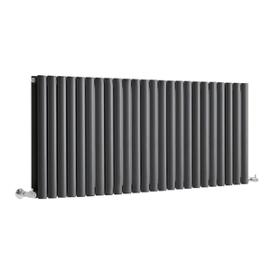 Milano Aruba - Horizontal Designer Radiator - Double Panel - 600mm x 1416mm - Anthracite