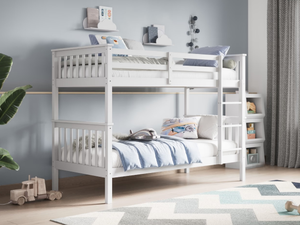 Flair Zoom Small Single Detachable Bunk Bed White