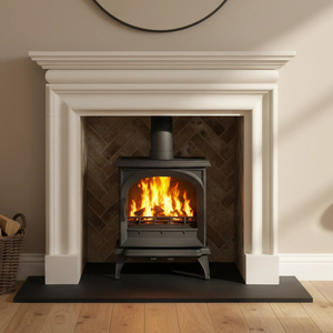 Mazona Albourne 8kW Cast Iron Multifuel Woodburning Stove, Freestanding, Eco Design Approved, Defra Approved