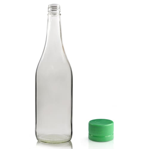 750ml Clear Glass Juice Bottle With MCA Screw Cap - Green