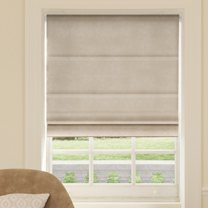 Florence Faux Suede, Light Tan - Roman Blind