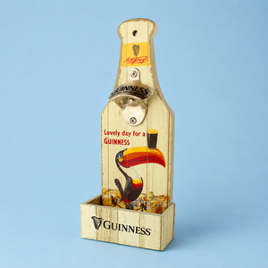 Guinness Nostalgic Wall Mounted Bottle Opener & Catcher