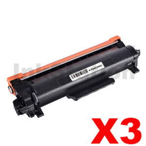 3 x Compatible Brother TN-2530XL High Yield Toner Cartridge - 3,000 pages