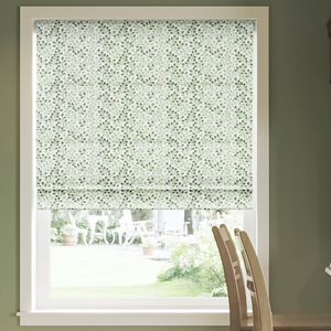 Fitzrovia Print, Subtle Greens - Roman Blind