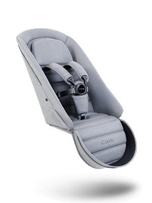 Peach 7 Seat Unit Fabric - Light Grey