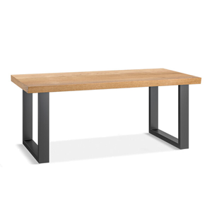 Maine Natural Solid Oak & Metal Coffee Table