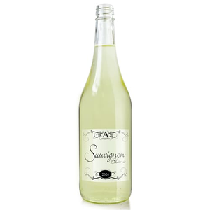 750ml Clear Glass Wine Bottle (No Cap)