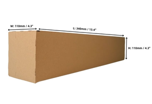 A3 Square Postal Tubes - 340 x 110 x 110mm - 100 Tubes
