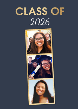 Le Jardin De Fleur Class Of 2026 Photo Upload Graduation Card