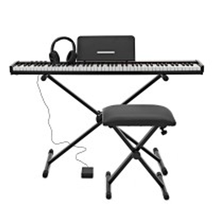 VISIONKEY-100 Piano teclado digital con Bluetooth, pack con soporte