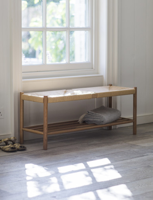 Longworth Hallway Bench - Oak Wood, Natural