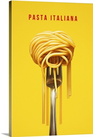 Pasta Italiana - Retro Food Advertising Poster