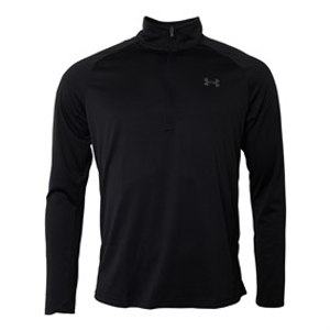 Under Armour Mens UA Tech 2.0 1/2 Zip Top Black/Charcoal