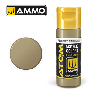 ATOM COLOR Dunkelgelb 20ml Model Paint Ammo by Mig 20012