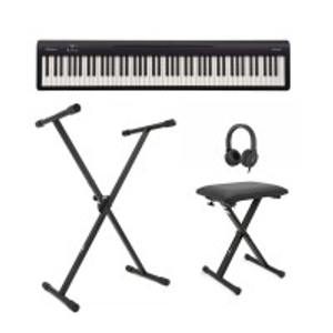 Roland FP-10 Digital Piano with Stand, Stool, and Headphones, Black