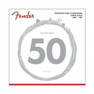 Fender 9050ML Stainless Bass Flatwound Strings, 50-100