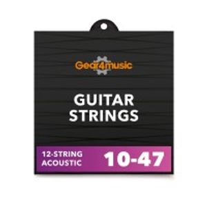 12 String Acoustic Guitar Strings by Gear4music
