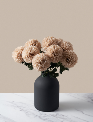 Large Faux Kiku - Cream (10 Stems)