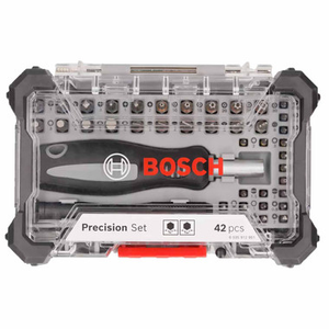 Bosch 2607002837 Precision Screwdriver Bit Set with Flexible Extension (42 Pieces)