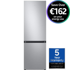 Samsung Series 4 RB34C600ESA, 185 x 60cm, 230/114L, Frost Free, Fridge Freezer, Silver